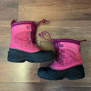 North Face, girls, winter boots, waterproof, no tie, size 13